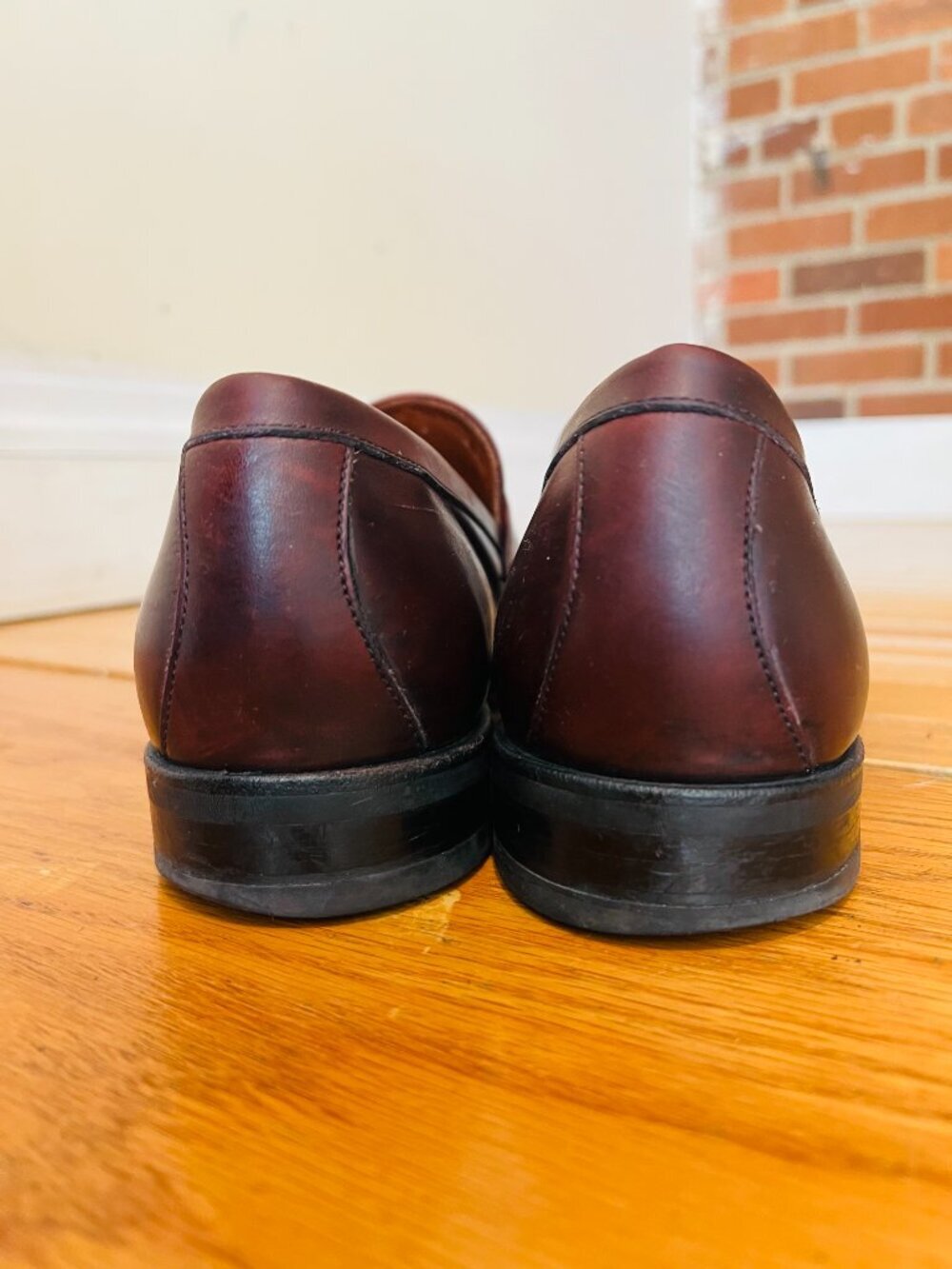 Allen Edmonds 3872 Presidio Oxblood Leather Slip On Penny Loafer Men's 10.5 D - Picture 16 of 16